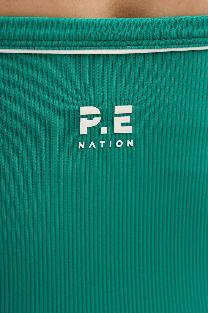 P.E Nation кроп-топ жіночий Halter 261W063 зелений
