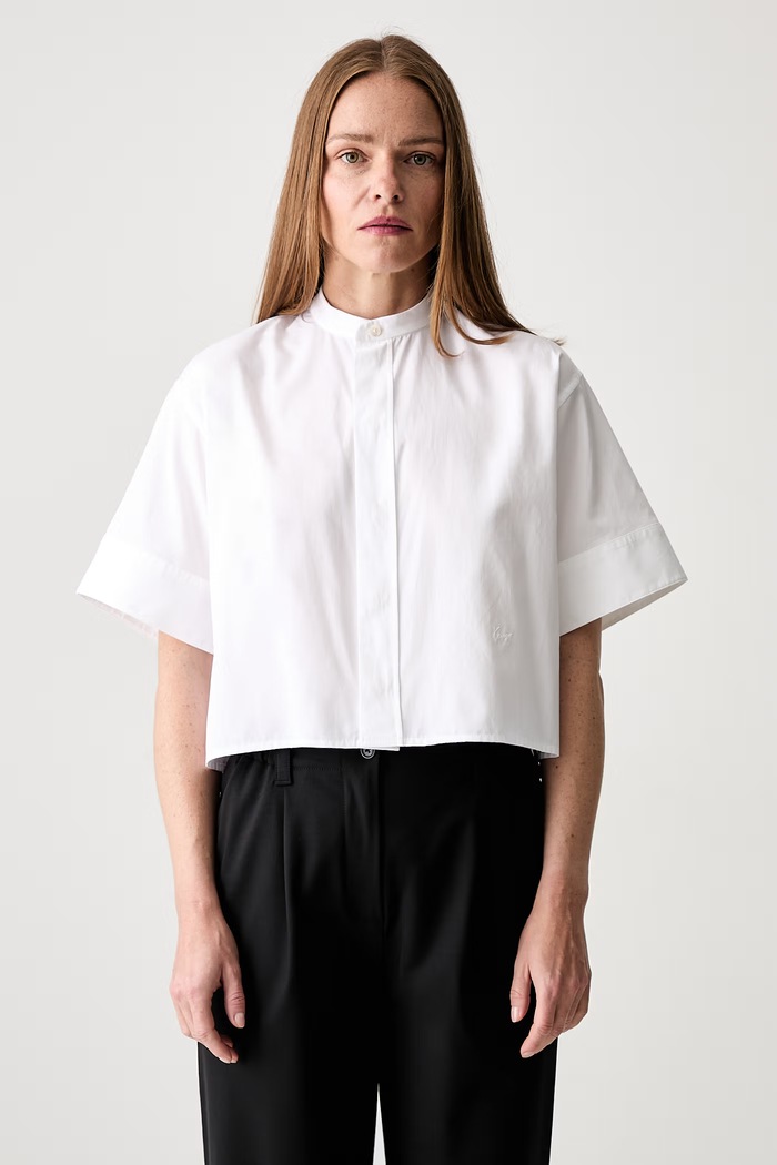 Kenzo Shirt SC women's cotton shirt white FG52CH2819LF
