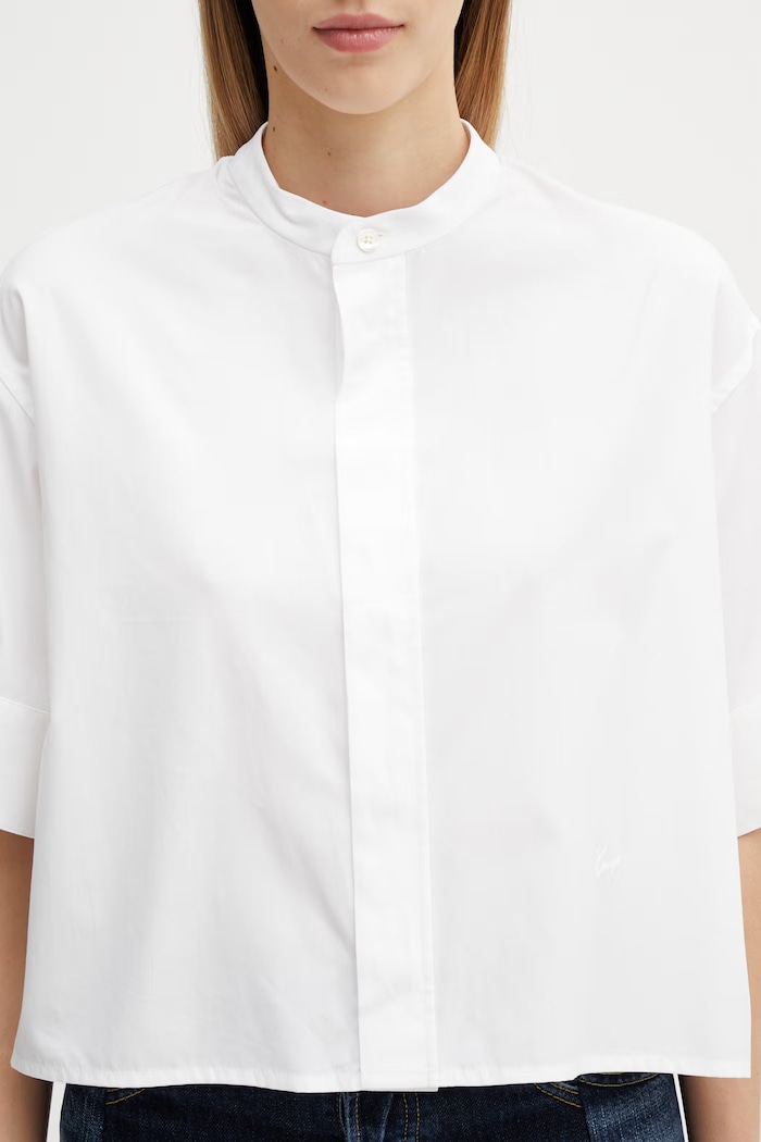 Kenzo Shirt SC košile bavlněná dámská bílá FG52CH2819LF