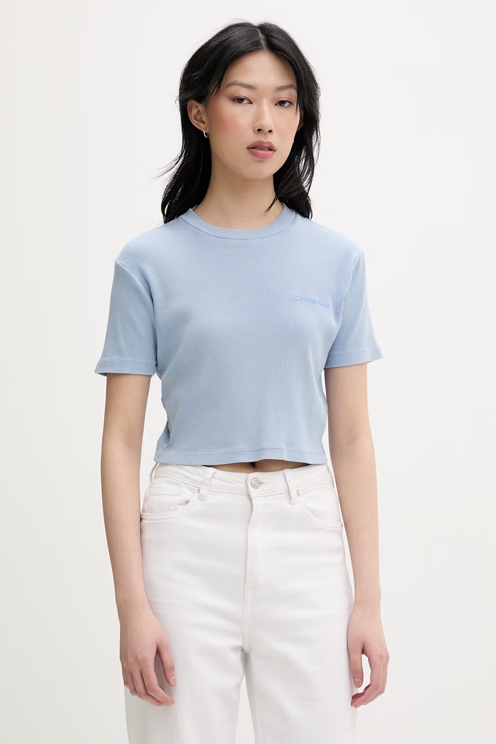 Dickies t-shirt da donna in cotone blu DK0A866FL391