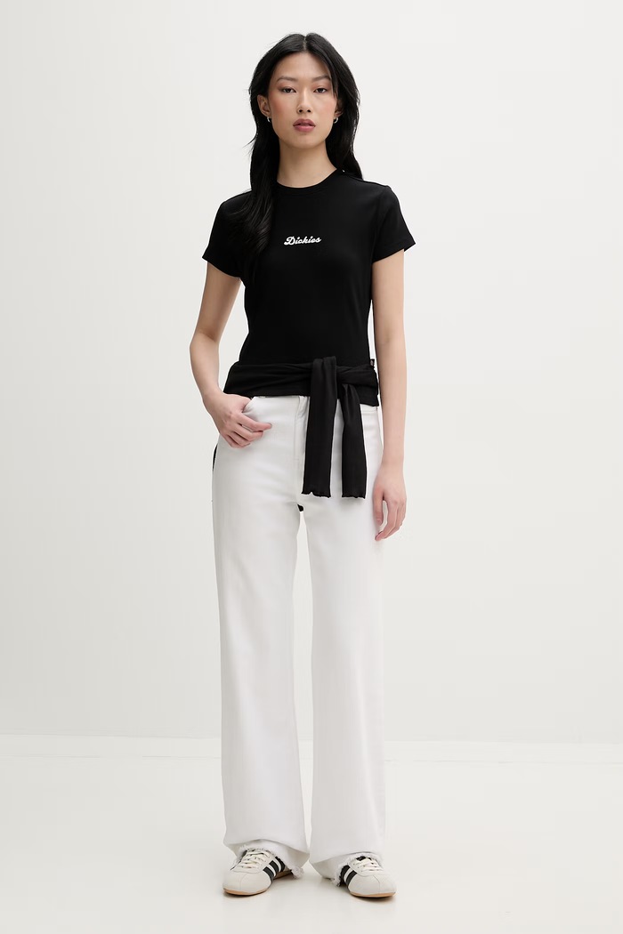Dickies t-shirt da donna DK0A88JTBLK1 nero SS26