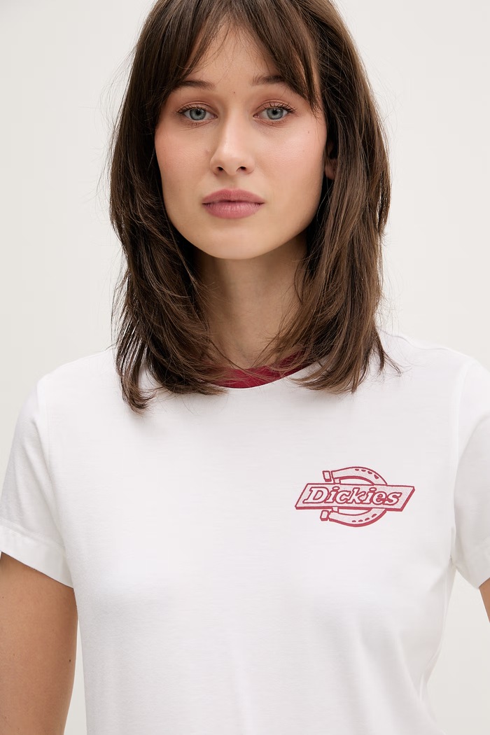 Dickies T-shirt damski beżowy DK0A88JRWHX1