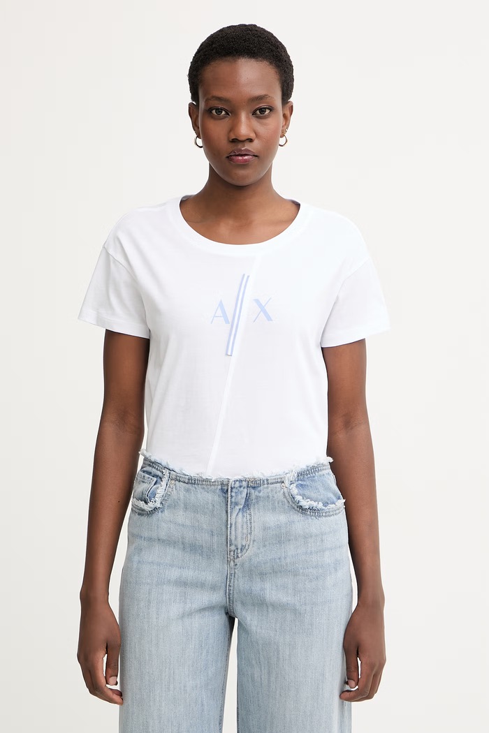Armani Exchange tričko dámske bavlnené biela XW001712.AF10356