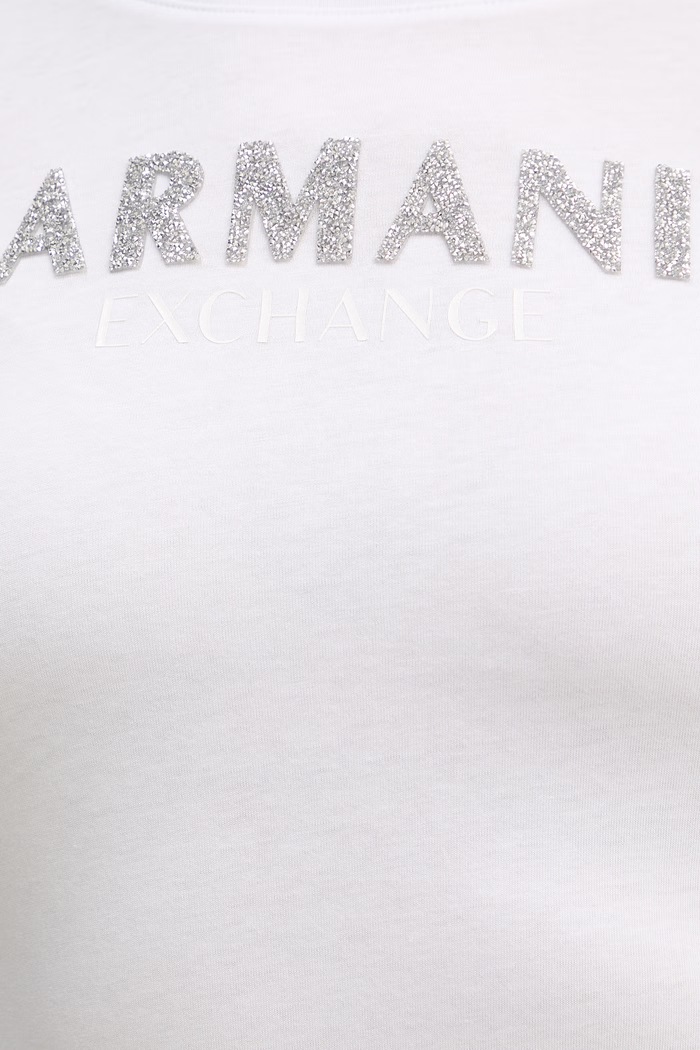 Armani Exchange t-shirt in cotone XW002106.AF10356 bianco