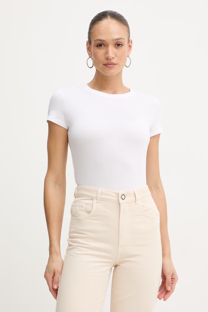 Armani Exchange t-shirt applique bianco XW002293.AF17173