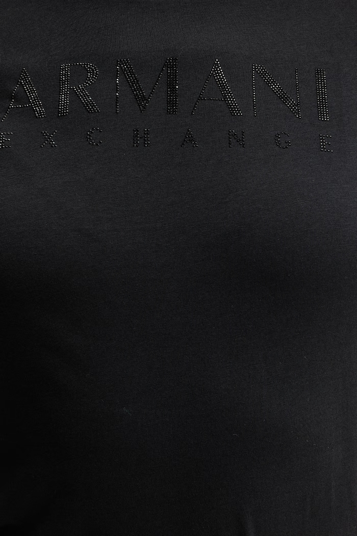 Памучна тениска Armani Exchange черен XW002294.AF17172