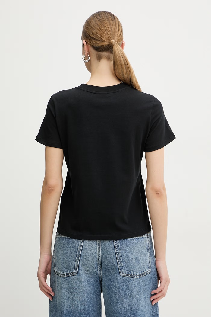 Îmbrăcăminte Armani Exchange tricou pentru femei, din bumbac XW002296.AF17172 negru