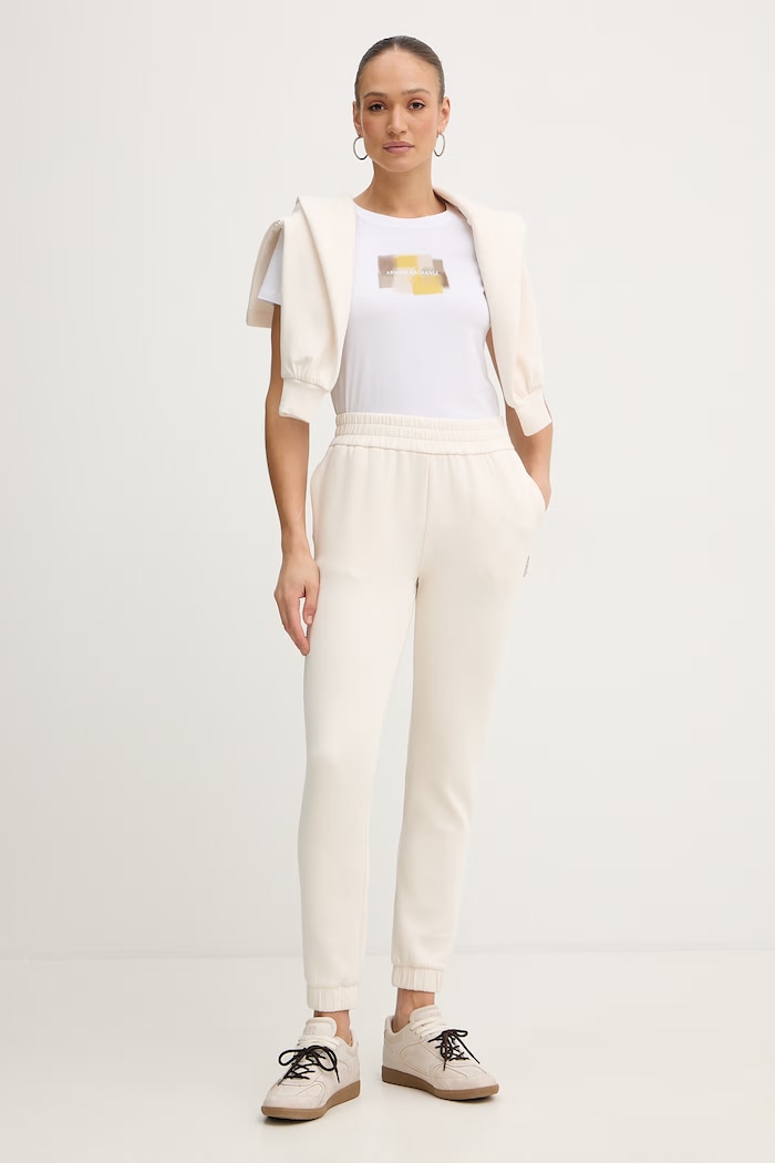 Armani Exchange t-shirt in cotone XW002322.AF10356 bianco SS26