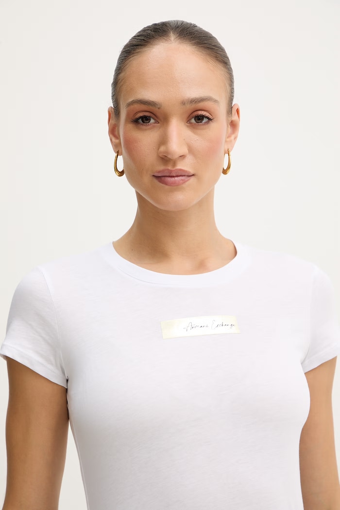 Armani Exchange t-shirt in cotone bianco XW002327.AF10358