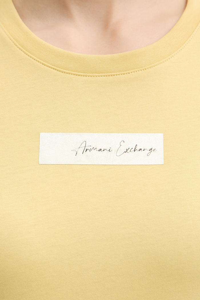 Armani Exchange tricou din bumbac XW002327.AF10358 galben