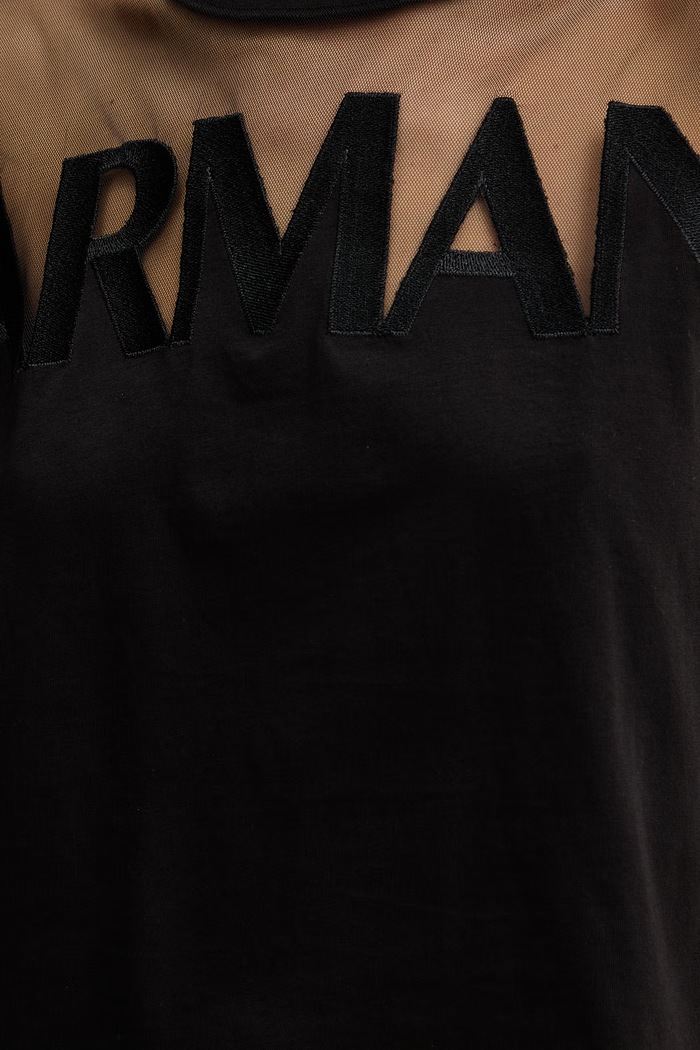Armani Exchange t-shirt in cotone XW002332.AF10356 nero