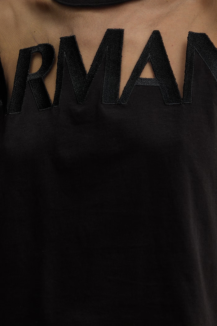 Armani Exchange t-shirt in cotone XW002332.AF10356 nero