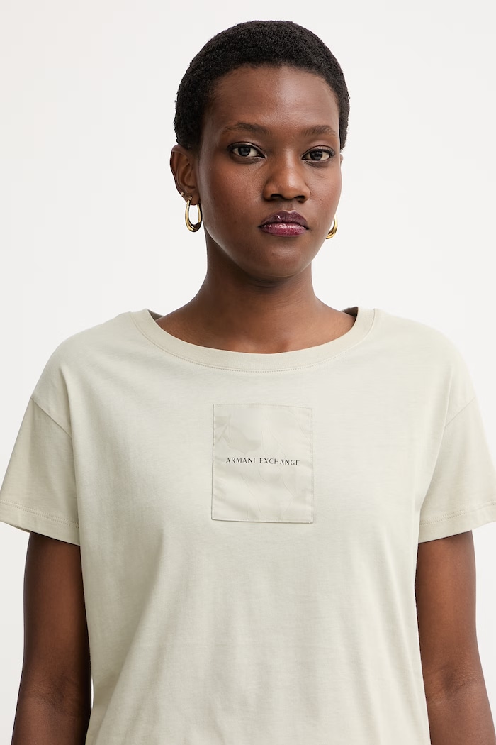 Armani Exchange tričko dámske bavlnené zelená XW002338.AF10356