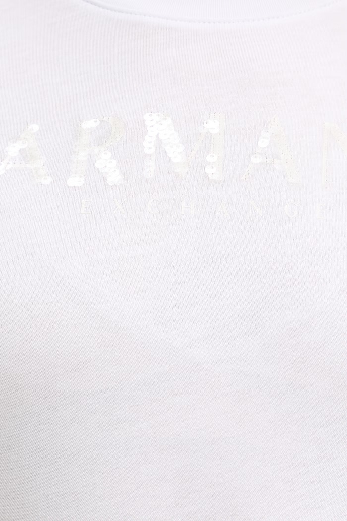 Armani Exchange t-shirt in cotone XW002340.AF10358 bianco