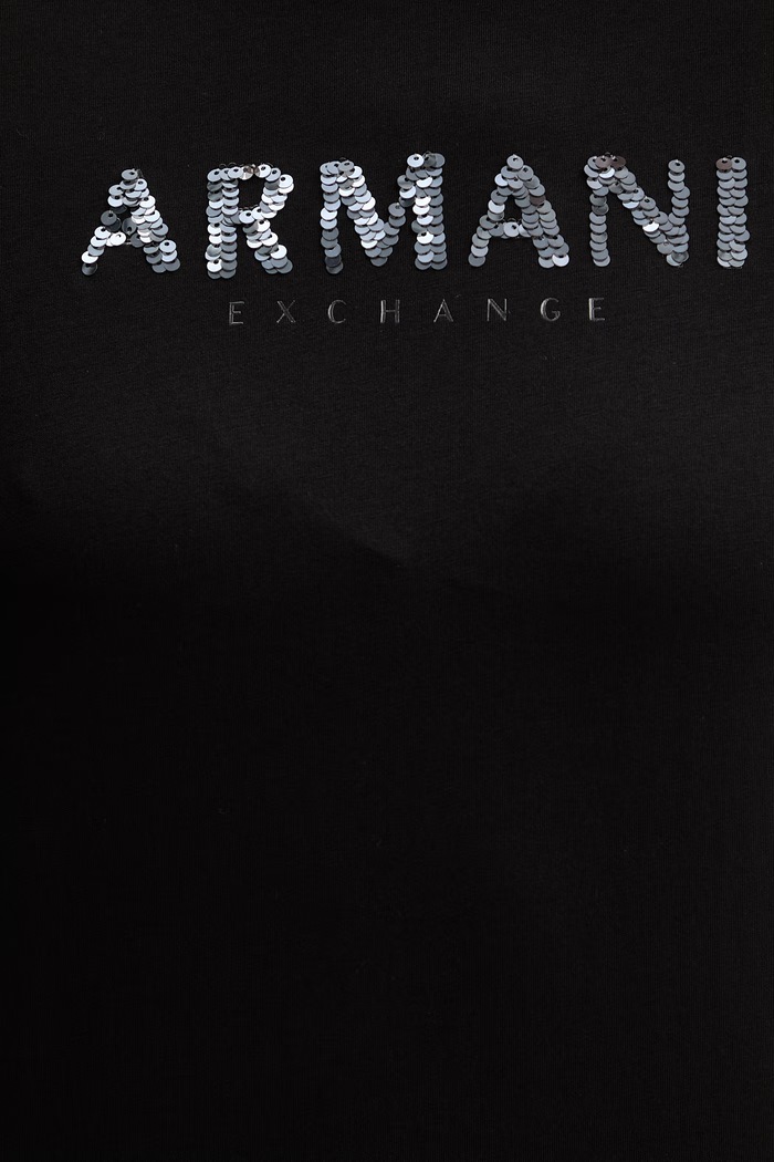 Armani Exchange t-shirt in cotone nero XW002340.AF10358