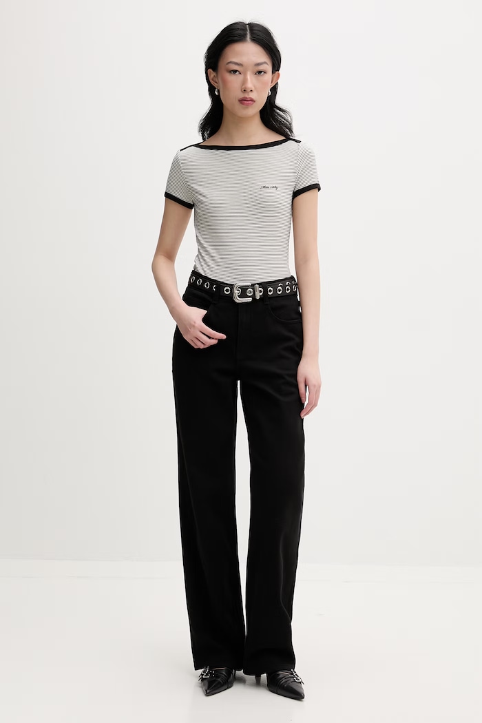 Miss Sixty tričko dámské z lyocellem 6M1SJ70410 černá SS26
