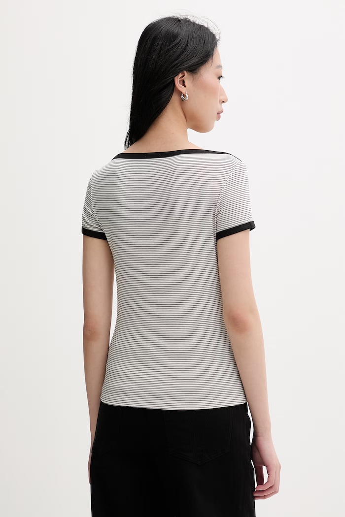 Oblečení Miss Sixty tričko dámské z lyocellem 6M1SJ70410 černá