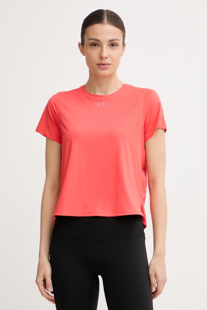 Under Armour тениска за трениране дамска Velociti оранжев 6009536