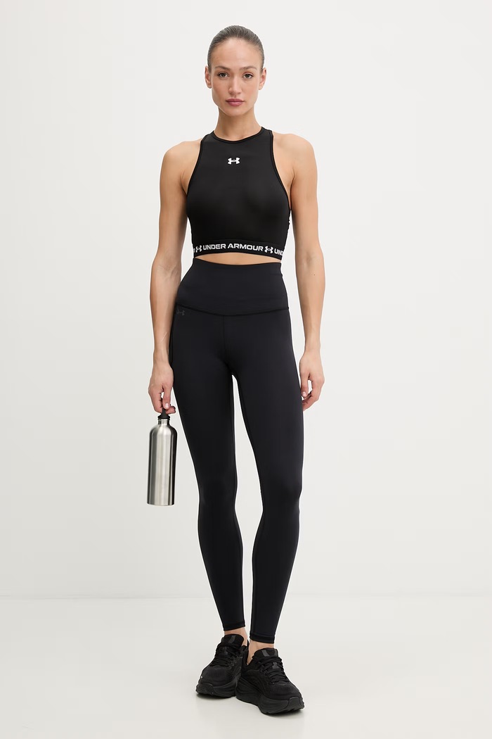 Under Armour top de antrenament pentru femei HeatGear 6010007 negru SS26