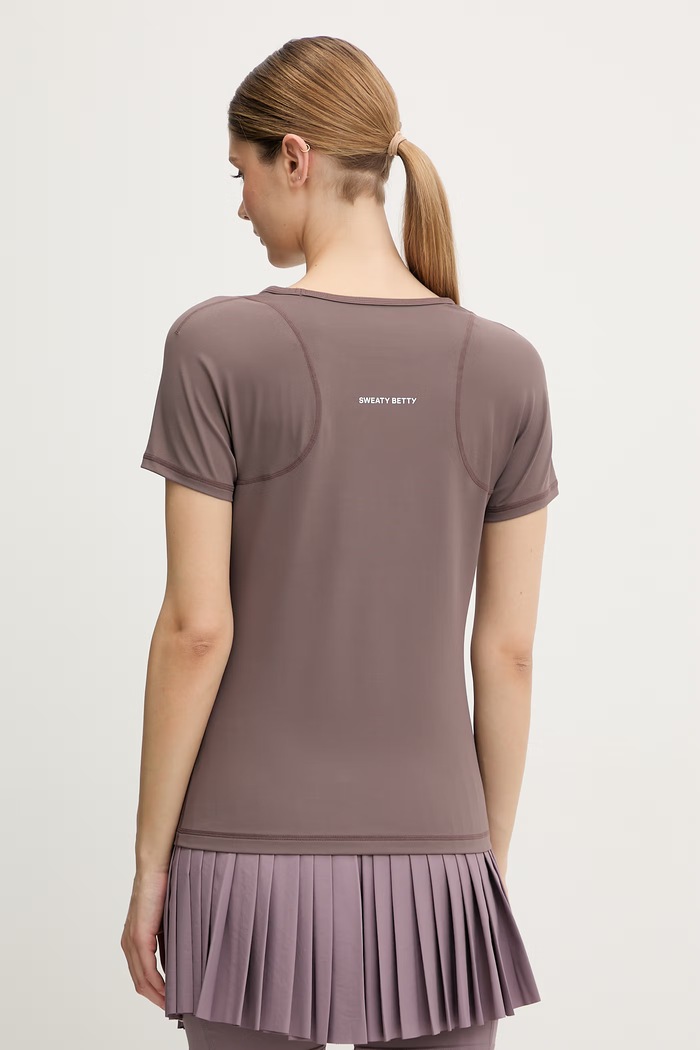 Sweaty Betty tréningové tričko dámske All Day SB10316 hnedá SS26