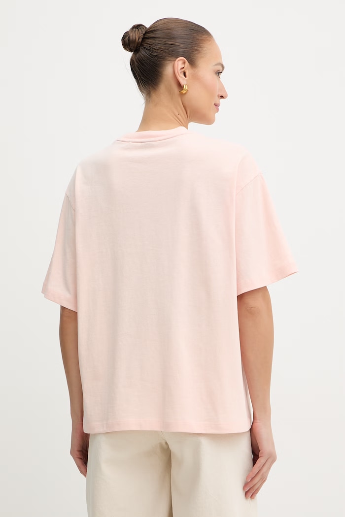 Ρούχα BOSS Orange T-shirt Γυναικείο βαμβακερό C Eboys 2 50559078 ροζ