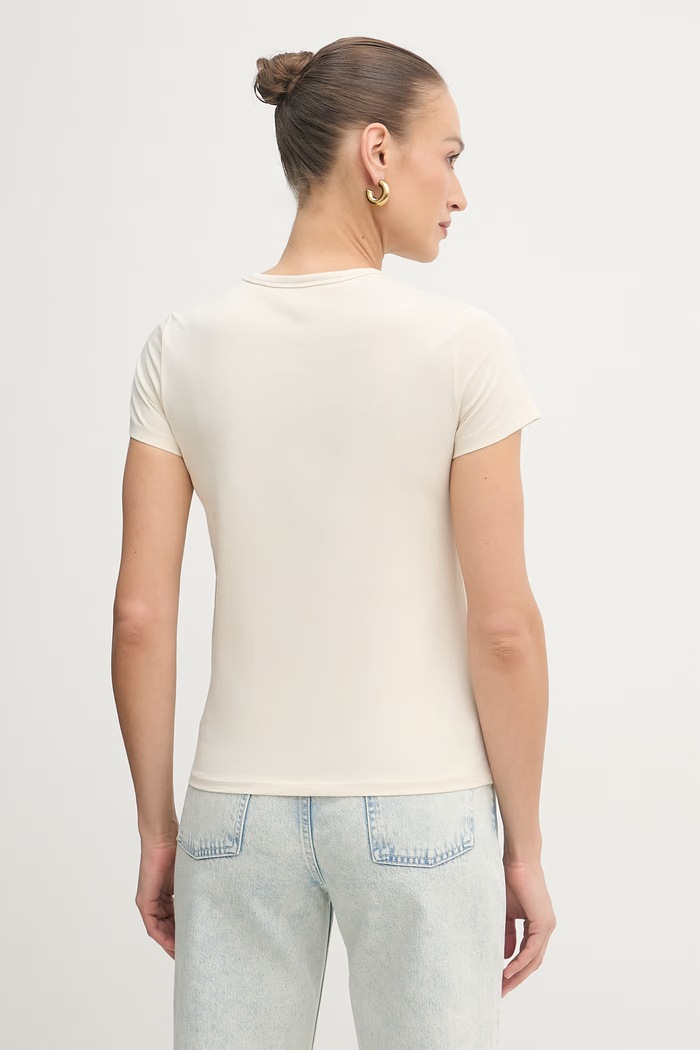 Odzież BOSS t-shirt damski bawełniany 50557843 beżowy