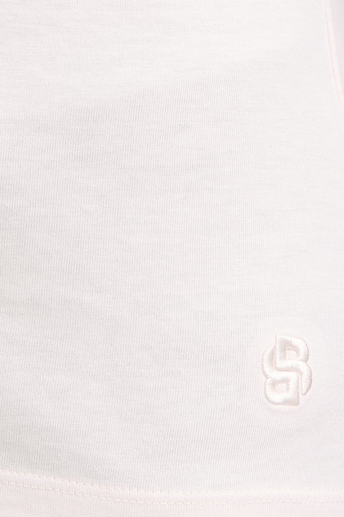 BOSS tricou basic pentru femei cu amestec de mătase Evyta 50561508 roz