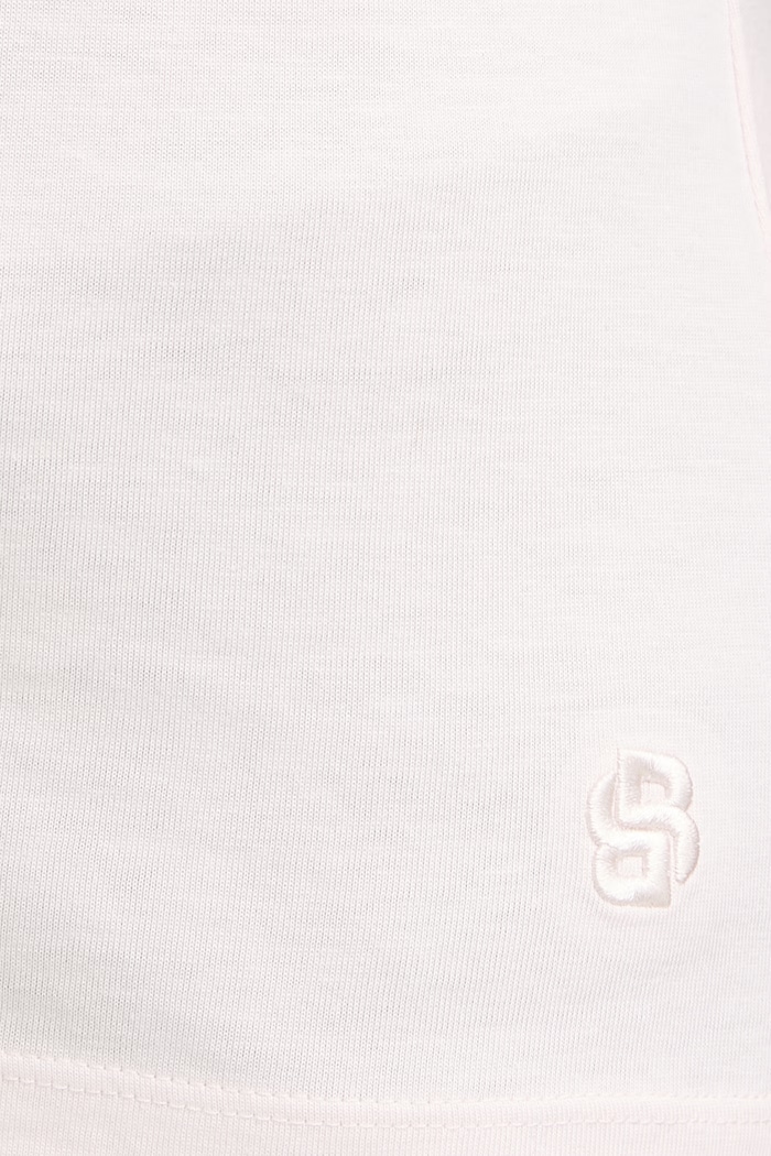 BOSS tricou basic pentru femei cu amestec de mătase Evyta 50561508 roz