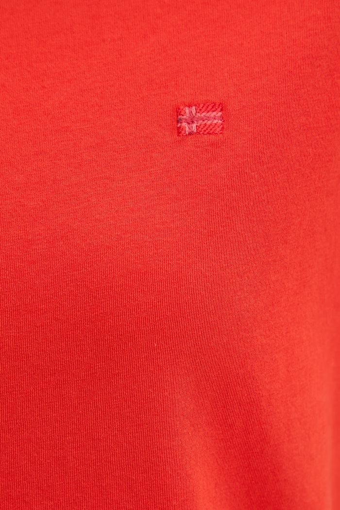 Napapijri t-shirt bawełniany AURORA NP0A4I5GRAU1 czerwony