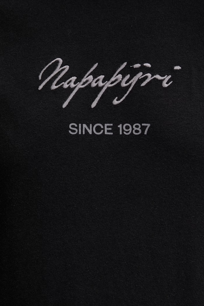 Bavlněné tričko Napapijri BARYTE NP0A4I8Y9411 černá