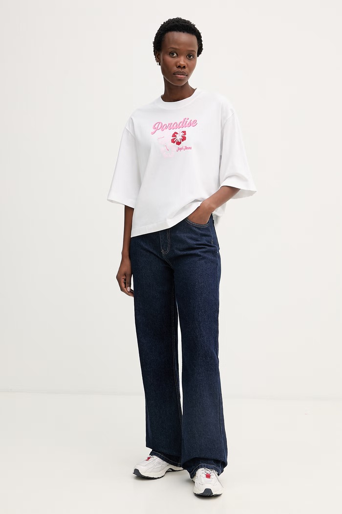 Joop! t-shirt női pamut 30102435 fehér SS26
