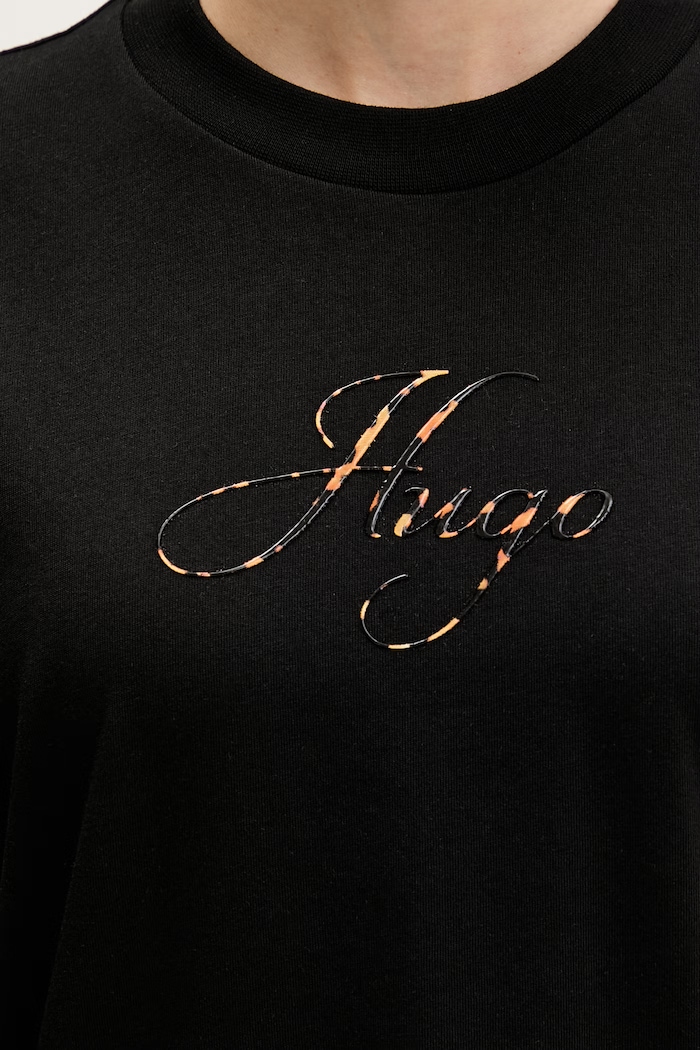 HUGO tričko dámske Vintage Tee_23 50560566 čierna
