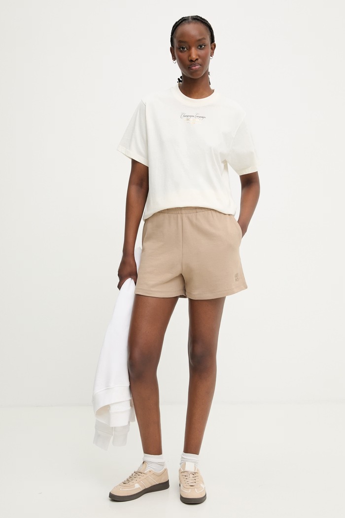 HUGO tričko dámske bavlnené Vintage Tee_24 50561264 béžová SS26