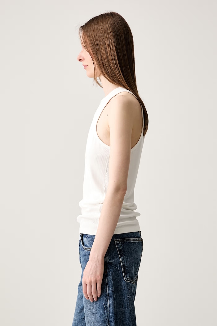 Anine Bing COLE TANK - CREAM Women's viscose top A.08.12206.IVY42 beige SS26