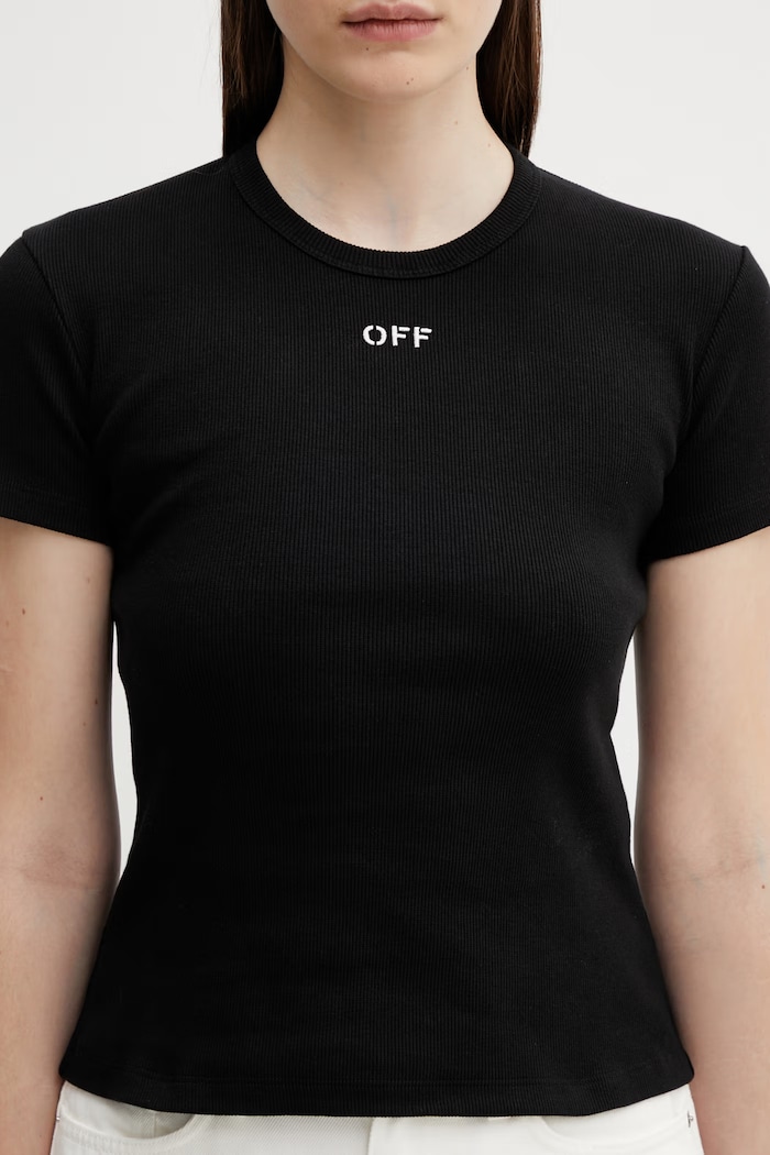Off-White tricou Off Stamp negru 2AA065C99JER005