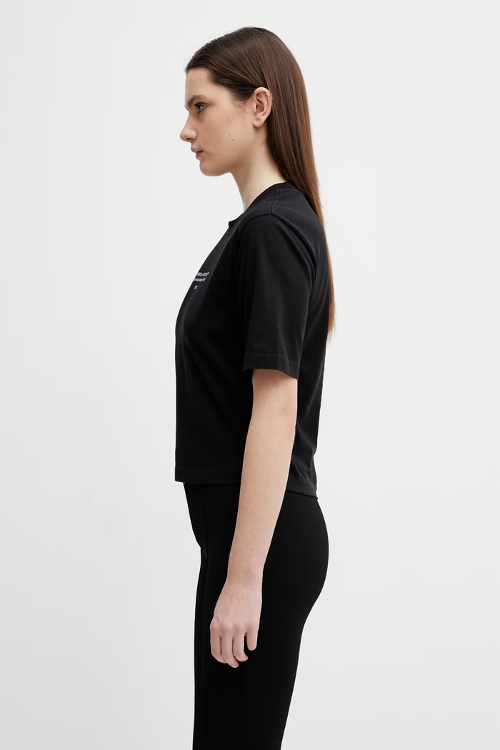 Off-White tricou din bumbac Statement Boxy 2AA124S26JER006 negru SS26