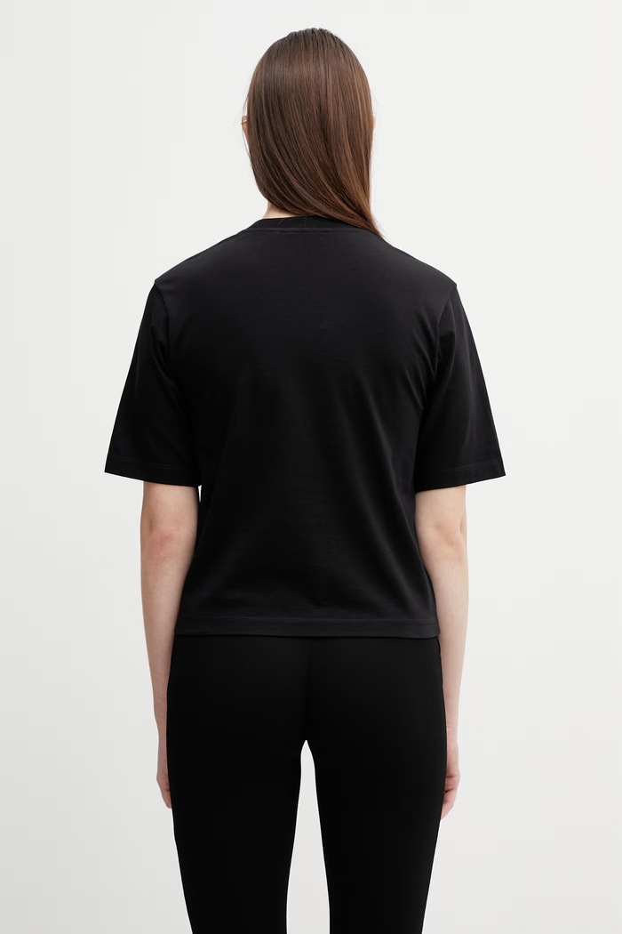 Îmbrăcăminte Off-White tricou din bumbac Statement Boxy 2AA124S26JER006 negru