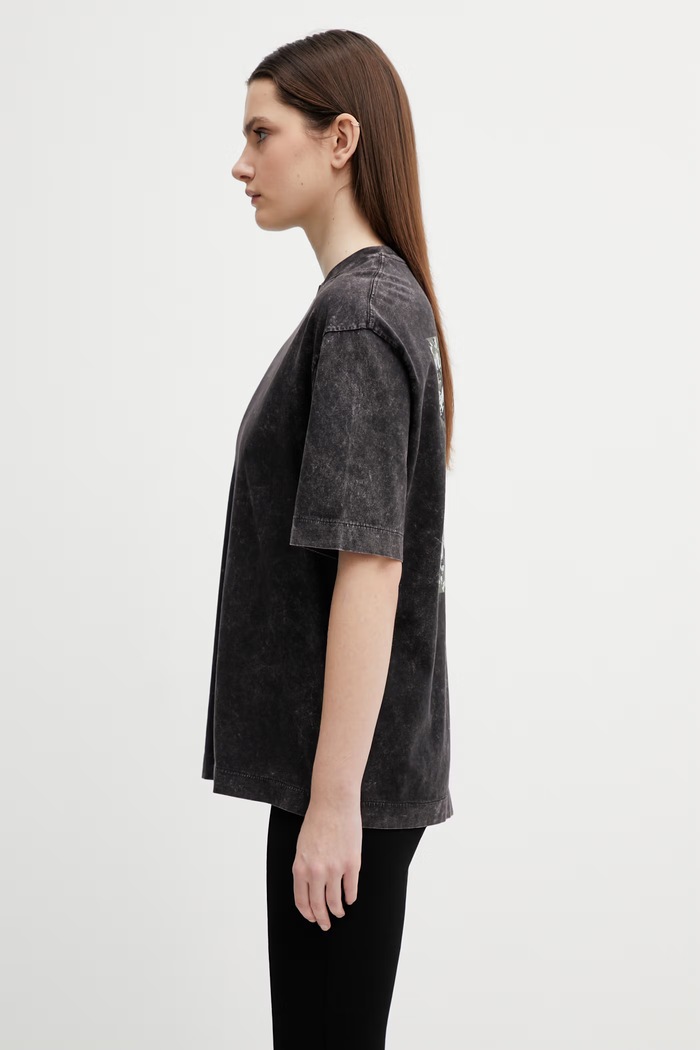 Off-White tricou din bumbac Arrow Confetti 2AA134S26JER001 negru SS26
