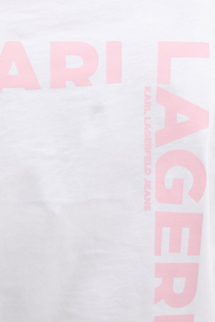 Karl Lagerfeld Jeans tricou pentru femei, din bumbac B2W17069 alb
