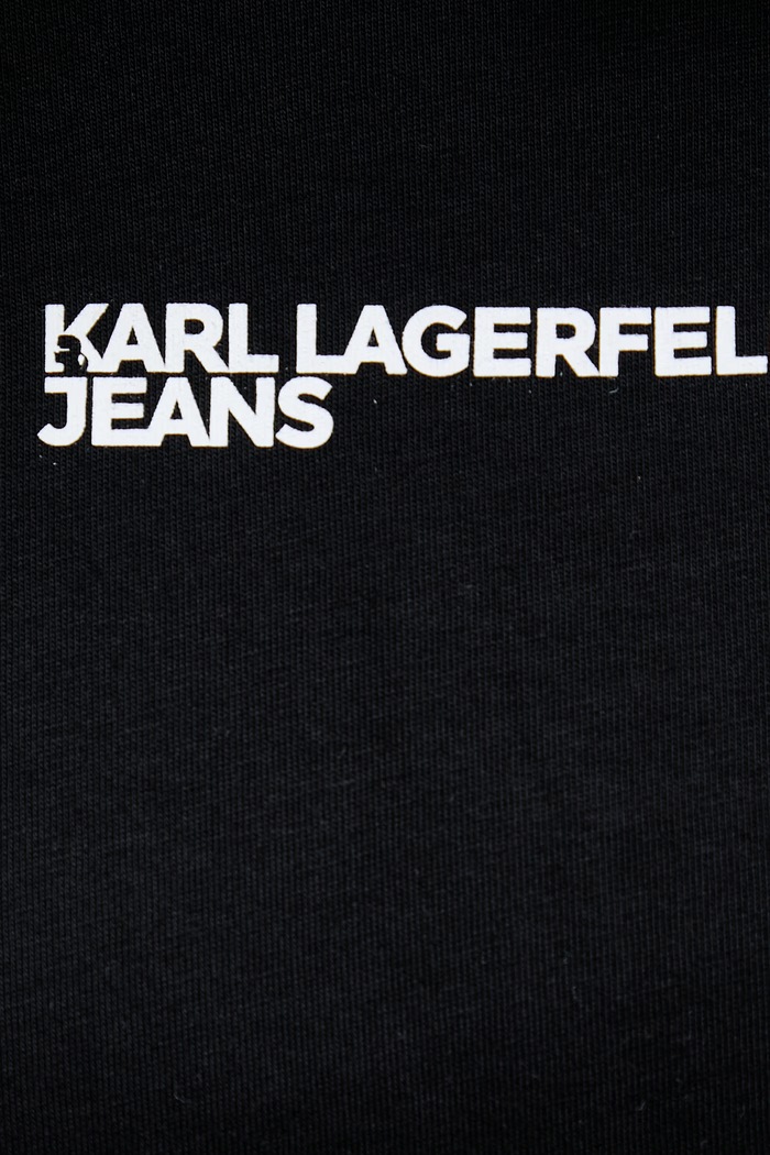 Karl Lagerfeld Jeans tričko dámske bavlnené B2W17069 čierna