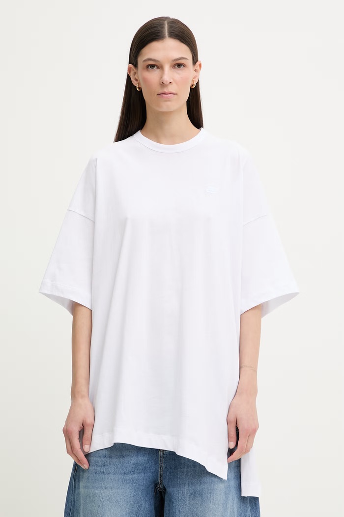 Ruházat MUNTHE t-shirt női pamut LANSTER 261110626160 fehér