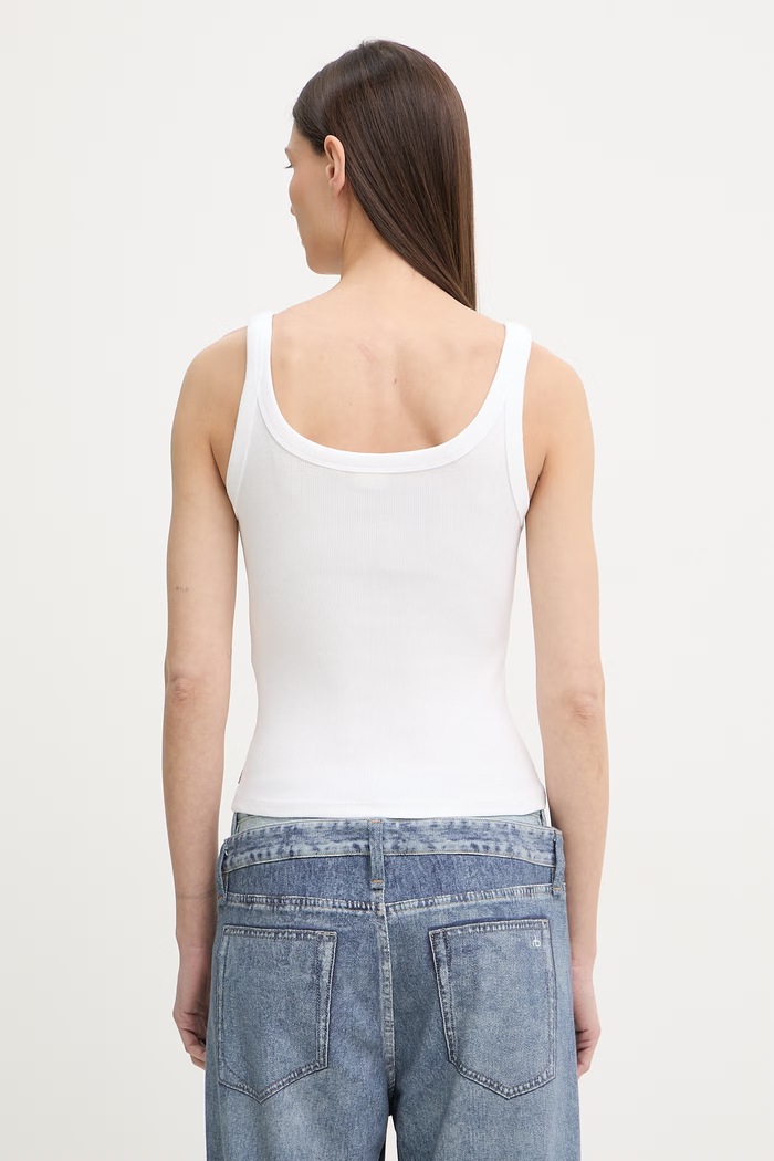 Odzież Levi's top damski ESSENTIAL RIBBED TANK 005IN biały