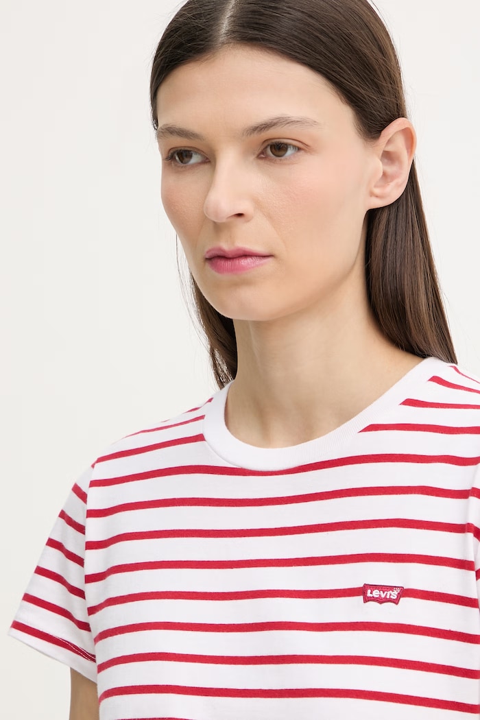 Levi's tricou basic perfect pentru femei, din bumbac alb 39185.0417