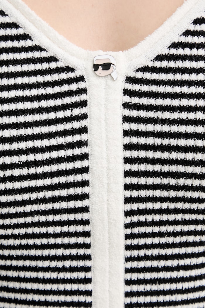 Dámsky top s bavlnou Karl Lagerfeld IKON B2W18016 čierna
