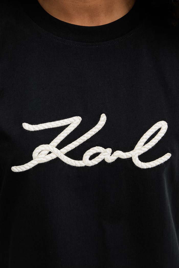 Karl Lagerfeld tričko dámske bavlnené B2W17020 čierna