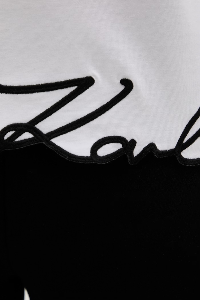 Karl Lagerfeld top damski bawełniany B2W17018 biały