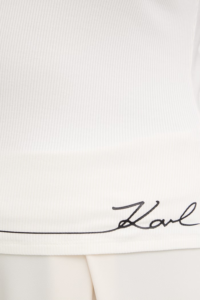 Karl Lagerfeld top dámsky z viskózy B2W44008 béžová