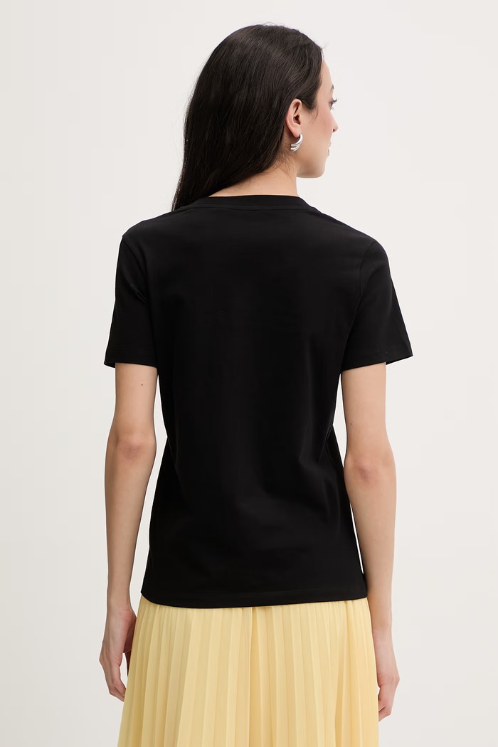 Îmbrăcăminte Karl Lagerfeld tricou pentru femei, din bumbac B2W17096 negru