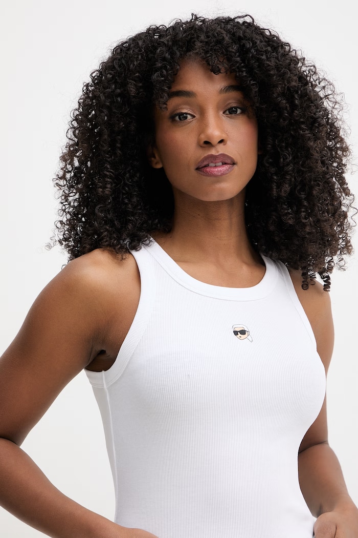 Karl Lagerfeld top pentru femei IKON alb B2W17099