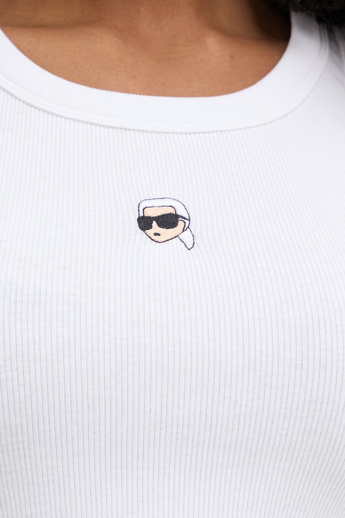 Karl Lagerfeld top pentru femei IKON B2W17099 alb